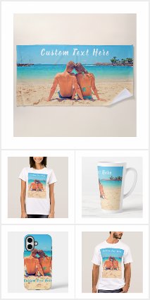 For Couple - Custom Photo and Text Your Own Design