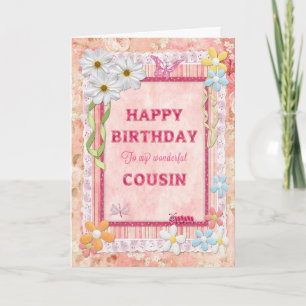 For cousin, craft card