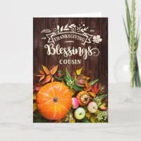 Harvest blessings pumpkin cart personalized decorative tea towel