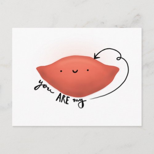 For cute and sweet potatoes  postcard