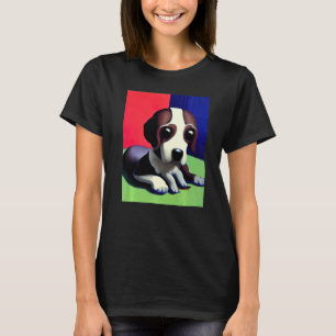 For Cute Dog Puppie Fan In Dog Art Style Premium_3 T-Shirt