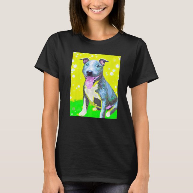 For Cute Dog Puppie Fan In Dog Art Style Premium_7 T-Shirt (Front)