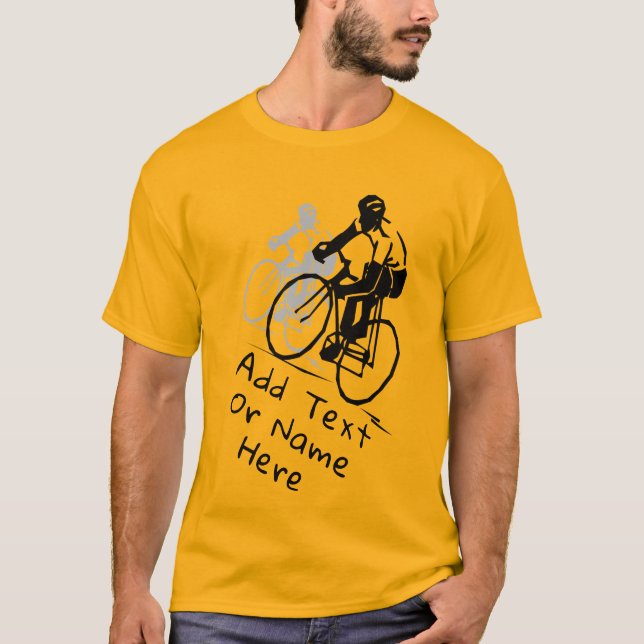 For Cycling Lovers. Personalize T-Shirt (Front)