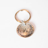 For Dad Aluminum Disc Keychain (Top)