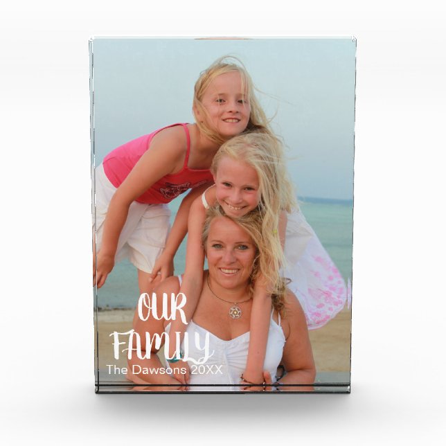 For Dad Custom Photo Block (Front)