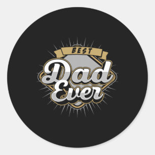 For Dad - Fathers Day Daddy Funny Fathers Day Gift Classic Round Sticker