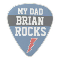 for dad personalized MY DADDY ROCKS Acetal Guitar Pick
