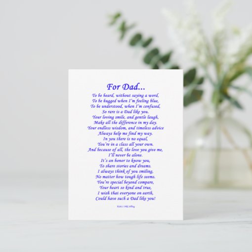 For Dad Postcard | Zazzle