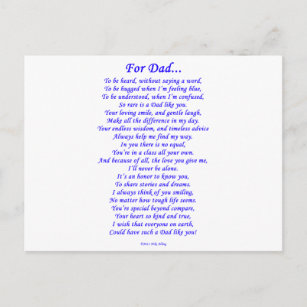 Personalized Dad Father Poem Fathers Day Poem About Dad Daddy Papa Poetry Sentimental Grandfather Gifts On Zazzle