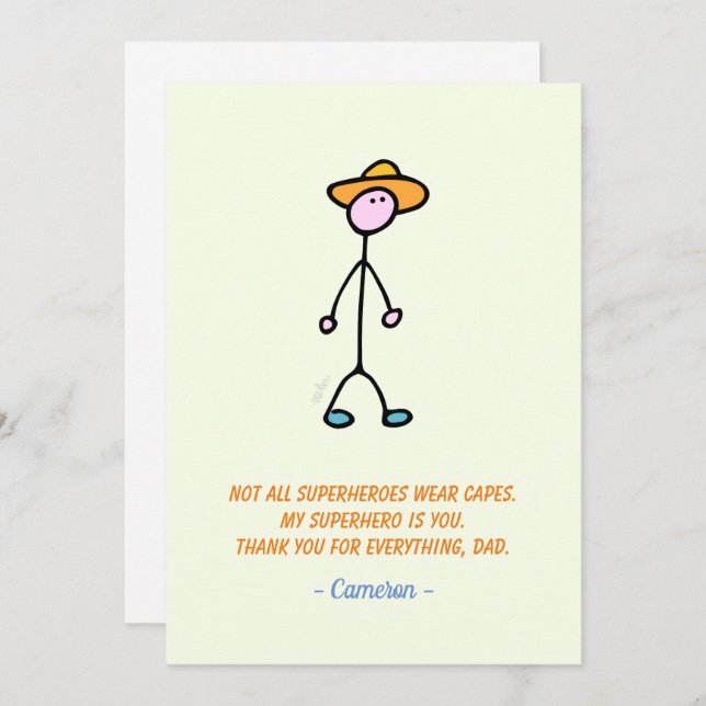 For Daddy Invitation (Front/Back)