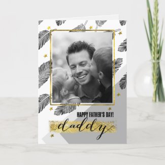 For Daddy on Father's Day Customizable Photo Card