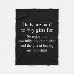 For Dads Who Are Hard To Buy For Funny Dad Men Fat Fleece Blanket