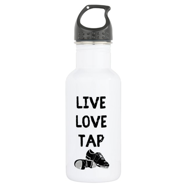 For Dancers Live Love Tap Stainless Steel Water Bottle (Front)