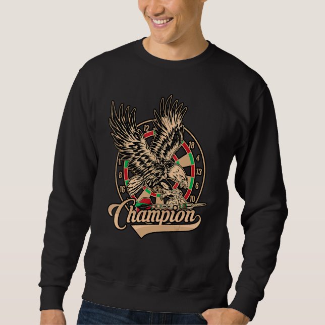 For Dart Player Champion Eagle Team Sweatshirt (Front)