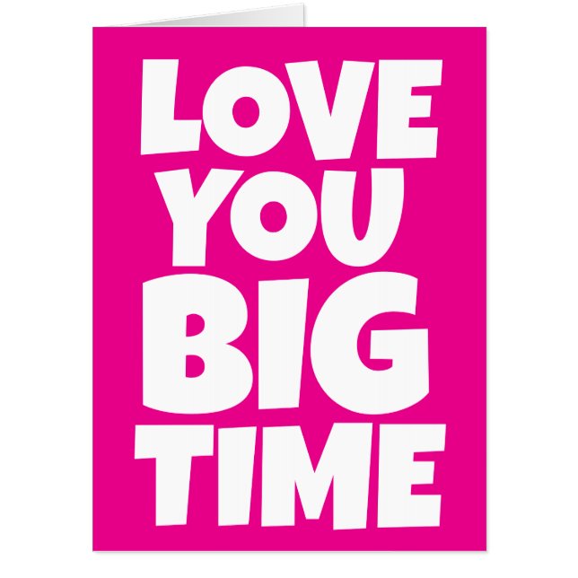 FOR DAUGHTER LOVE BIG BIGGEST GREETING CARD (Front)