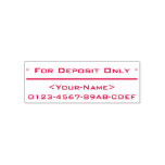 [ Thumbnail: "For Deposit Only" and Name Rubber Stamp ]