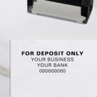 For Deposit Only Bank Custom Business