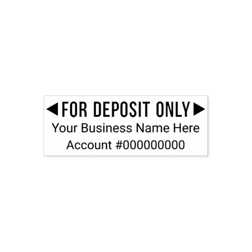 For Deposit Only _ Basic Business Office 2 Lines Self_inking Stamp