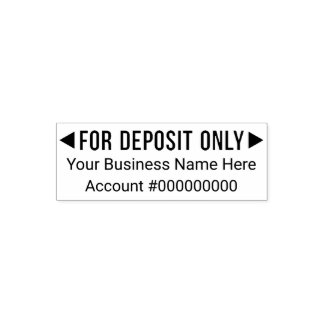 For Deposit Only - Basic Business Office 3 Lines Self-inking Stamp