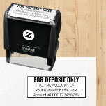 For Deposit Only Basic Business Office Bank Custom Self-inking Stamp