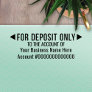 For Deposit Only - Basic Office or Business Bank Self-inking Stamp