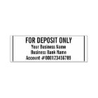 For Deposit Only Business Name Bank Account Number