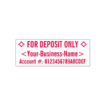 [ Thumbnail: "For Deposit Only" & Custom Name Rubber Stamp ]