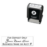 For Deposit Only Custom Signature Endorsement Self-inking Stamp