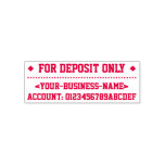 [ Thumbnail: "For Deposit Only" + Name Rubber Stamp ]