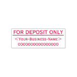 [ Thumbnail: "For Deposit Only" & Name Rubber Stamp ]