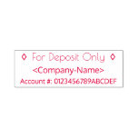 [ Thumbnail: "For Deposit Only" + Name Rubber Stamp ]