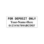 [ Thumbnail: "For Deposit Only" & Name Rubber Stamp ]