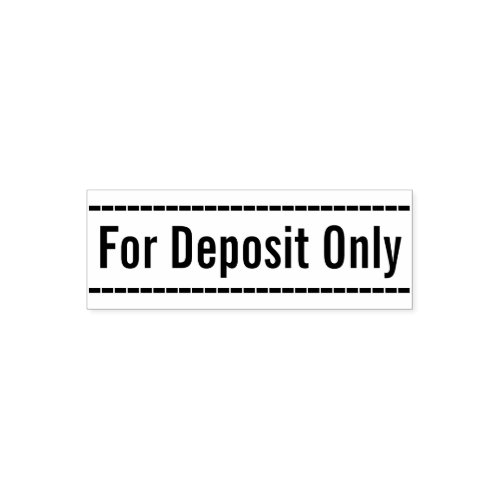 For Deposit Only Rubber Stamp