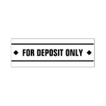 [ Thumbnail: "For Deposit Only" Rubber Stamp ]