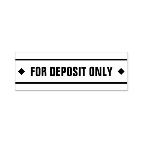 FOR DEPOSIT ONLY Rubber Stamp