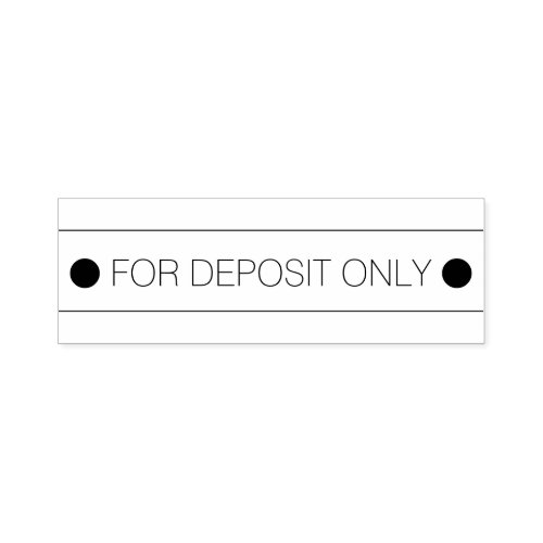 FOR DEPOSIT ONLY Rubber Stamp