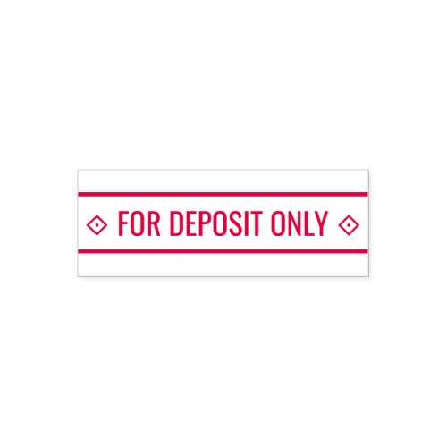 FOR DEPOSIT ONLY Rubber Stamp