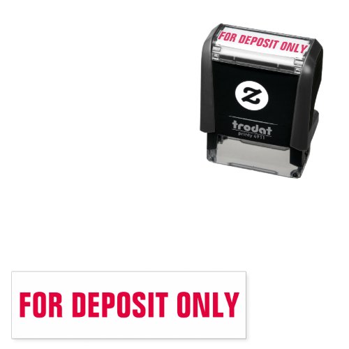 For Deposit Only Self Inking Rubber Stamp
