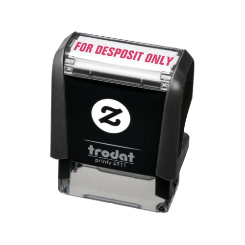 For Deposit ONLY Self_inking Stamp