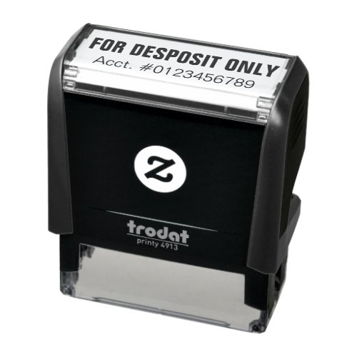For Deposit ONLY Self_inking Stamp