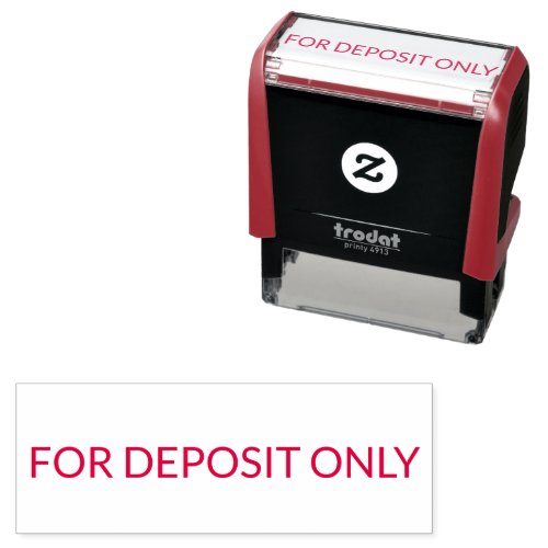 For Deposit Only Simple Banking Check Self_inking Stamp