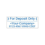 [ Thumbnail: "For Deposit Only" W/ Custom Name Rubber Stamp ]
