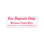 [ Thumbnail: "For Deposit Only" W/ Name Rubber Stamp ]