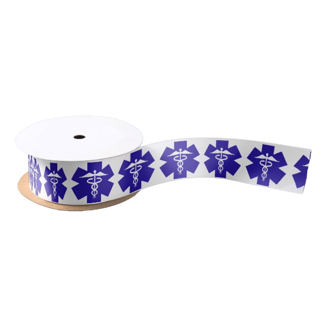 For doctor nurse medical logo gift satin ribbon (Spool)