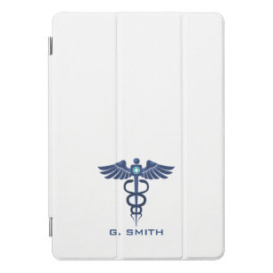 For Doctors and Nurses. Medical Caduceus. iPad Pro Cover