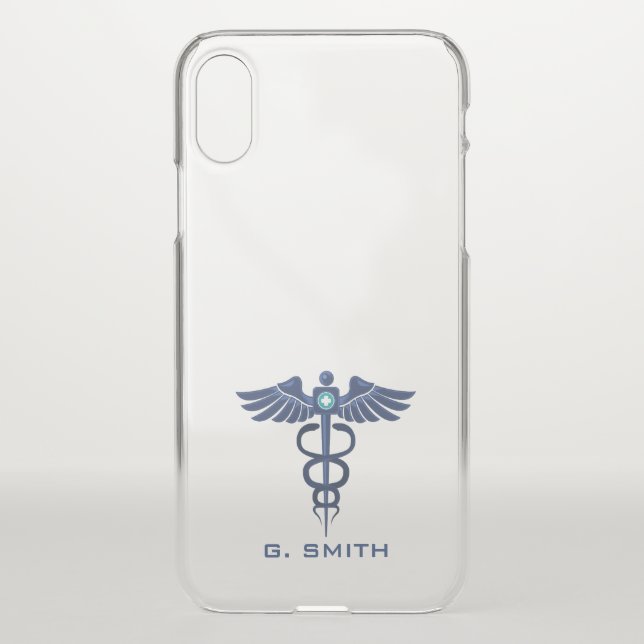 For Doctors and Nurses. Medical Caduceus. Uncommon iPhone Case (Back)