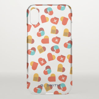 For Doctors and Nurses. Medical Hearts. iPhone X Case