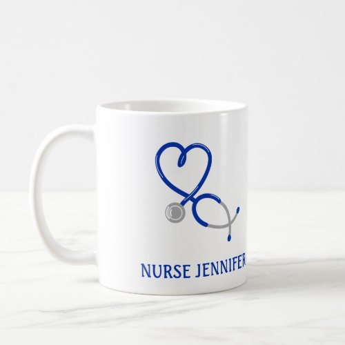 For Doctors and Nurses Personalized Stethoscope Coffee Mug