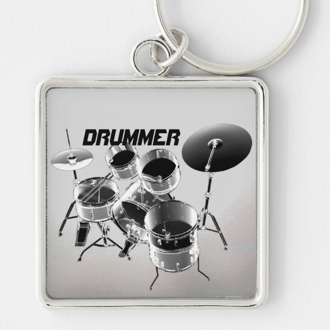 For Drummers | Personalized Gift Keychain (Front)