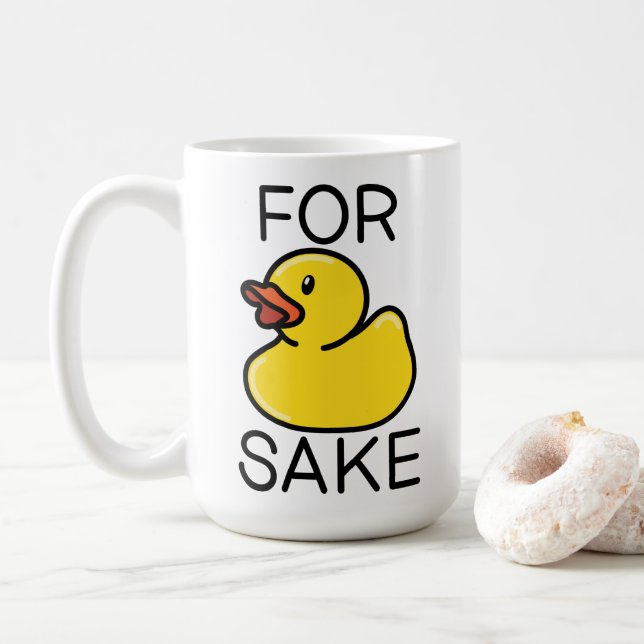 For Duck Sake Coffee Mug (With Donut)